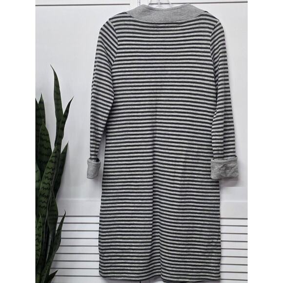 Soft Surroundings Striped Chill Time Sweatshirt Dress-Size Small Pockets-Casual - Picture 7 of 7